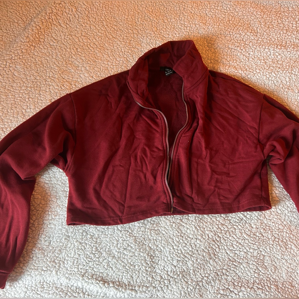 Cropped Zip-Up